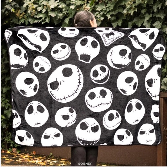 NEW Jack Skellington Faces Fleece Throw Disney’s Nightmare Before Christ… - Picture 3 of 5